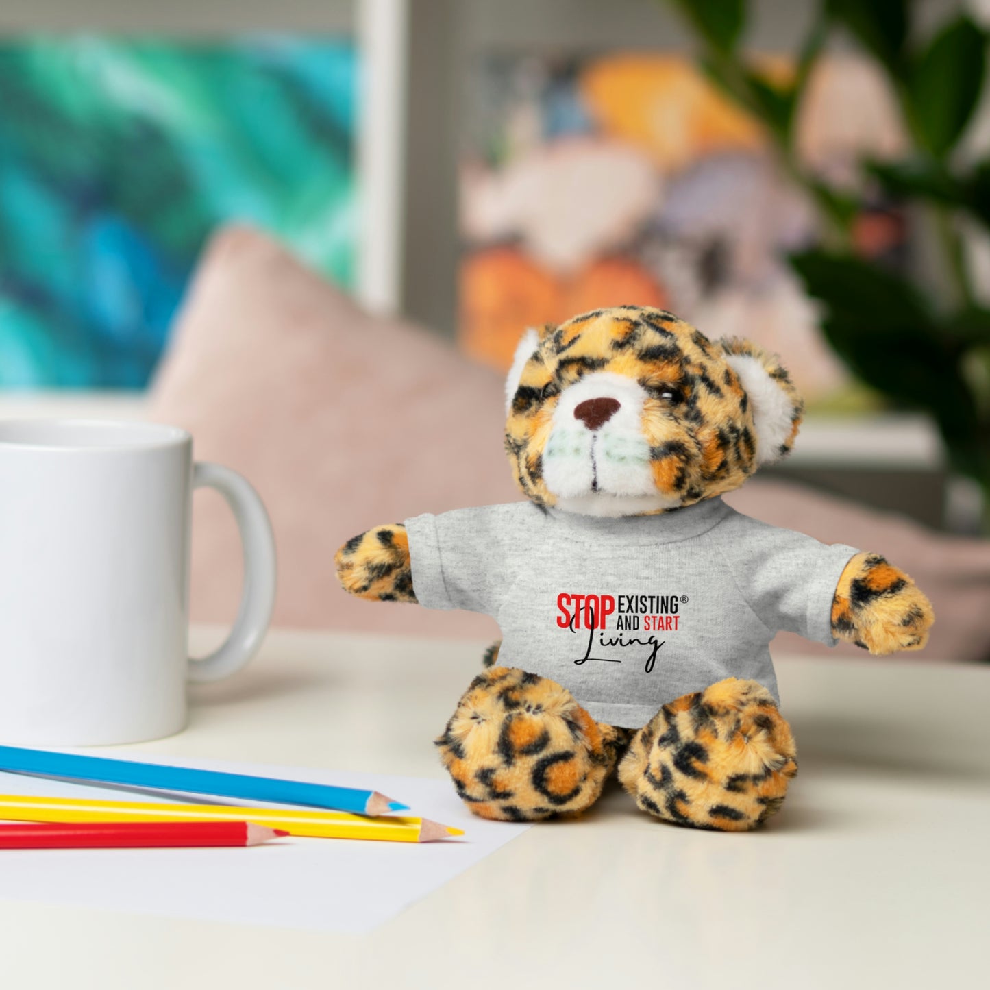 STOP EXISTING & START LIVING Stuffed Animals with Tee