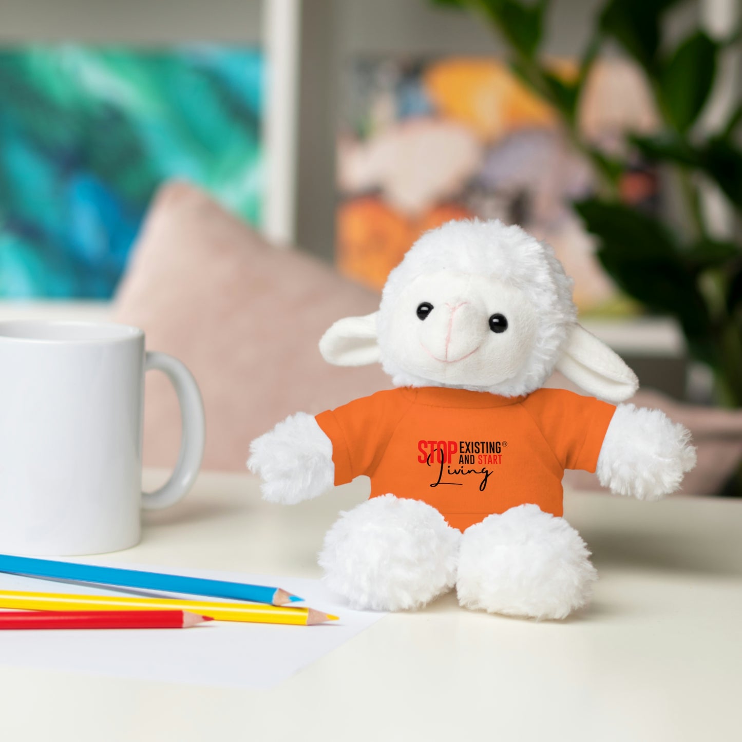 STOP EXISTING & START LIVING Stuffed Animals with Tee