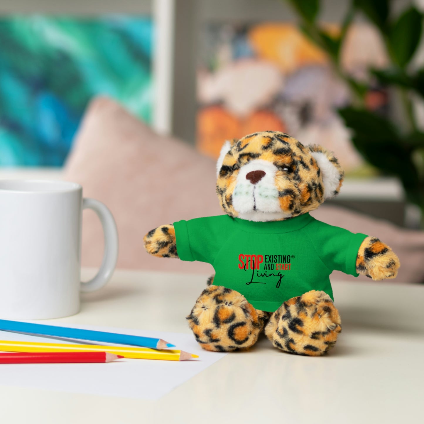 STOP EXISTING & START LIVING Stuffed Animals with Tee