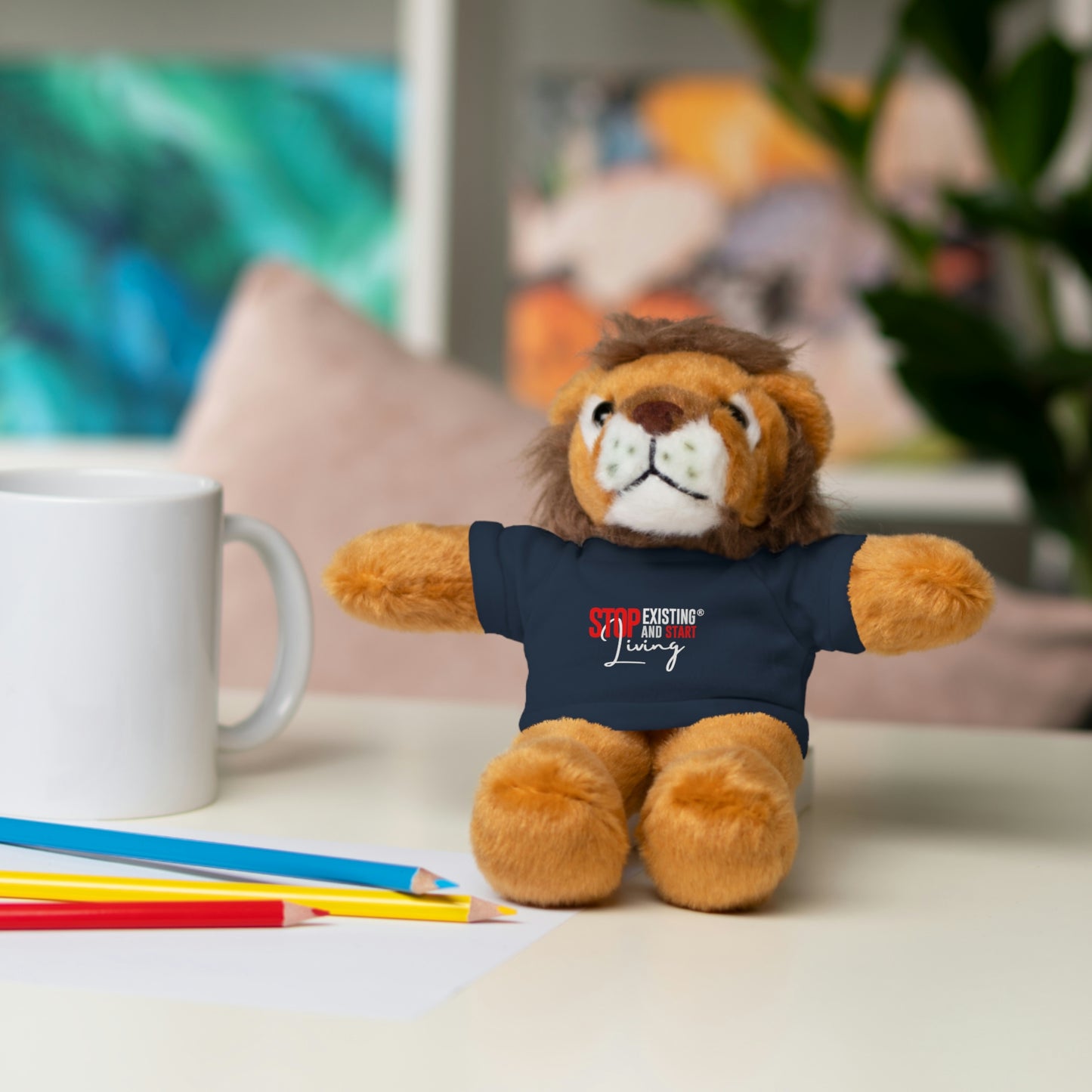 STOP EXISTING & START LIVING Stuffed Animals with Tee