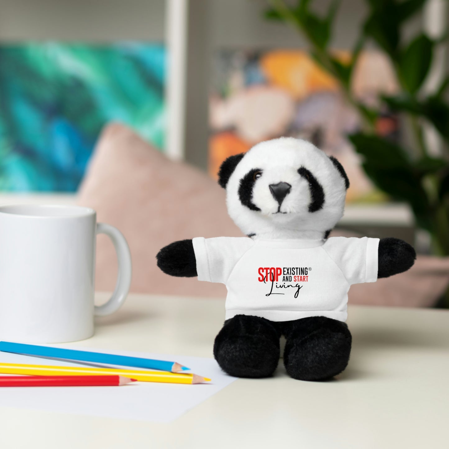 STOP EXISTING & START LIVING Stuffed Animals with Tee