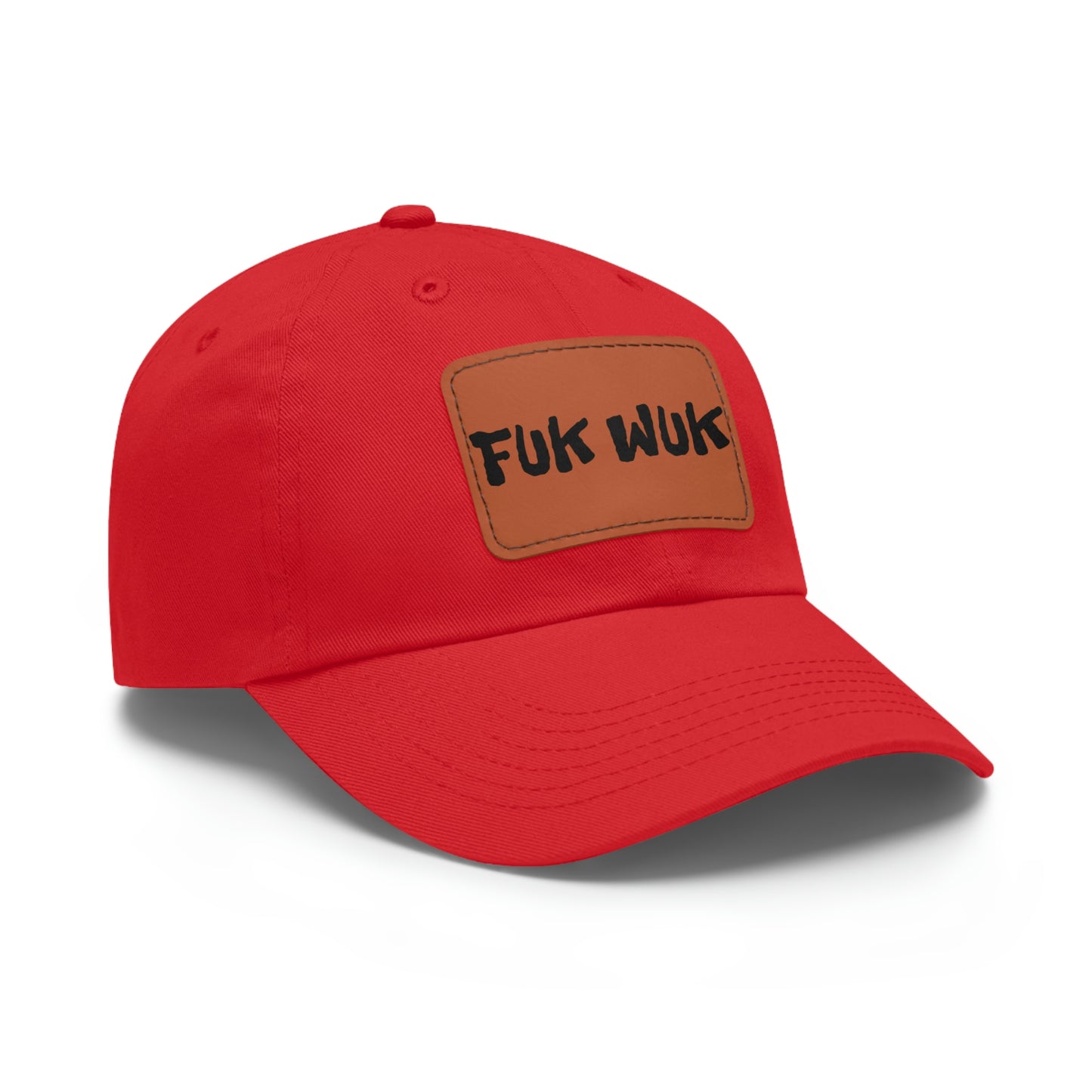 FUK-WUK Dad Hat with Leather Patch