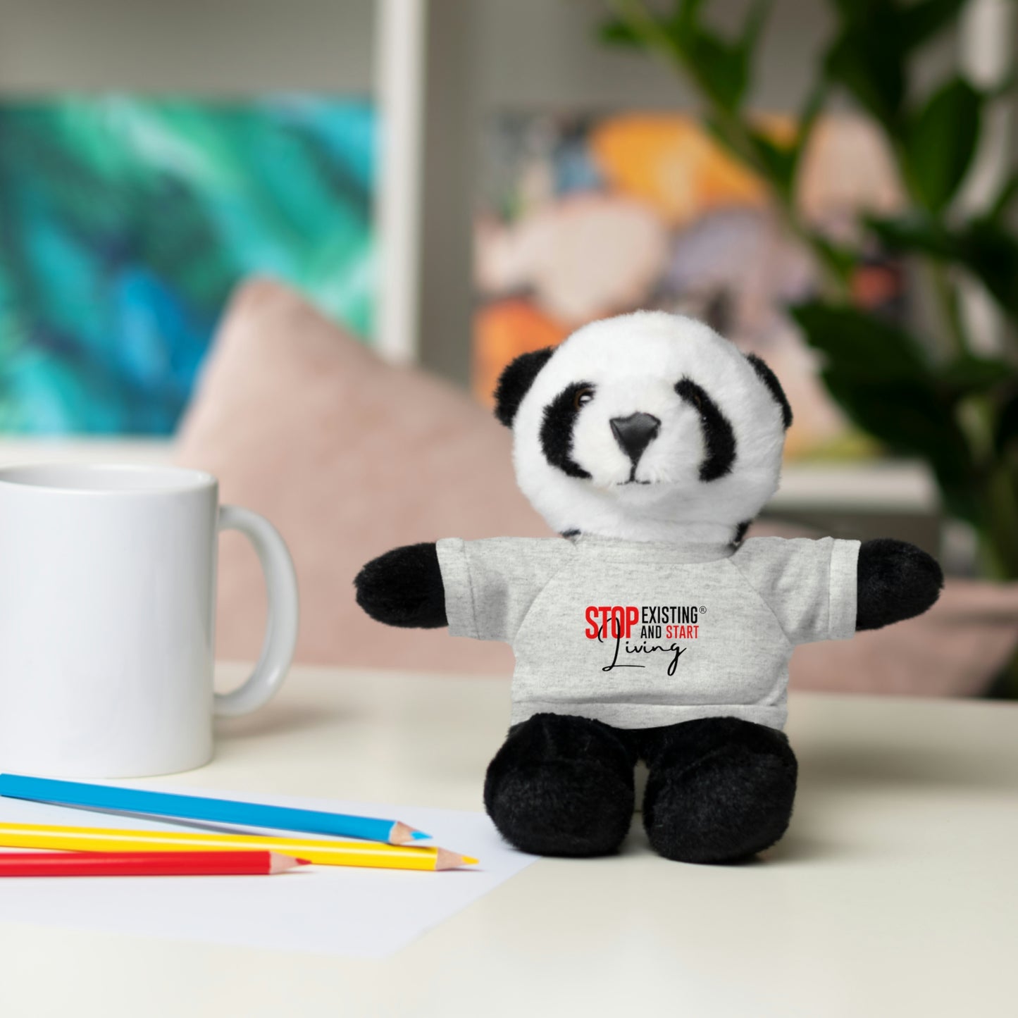 STOP EXISTING & START LIVING Stuffed Animals with Tee