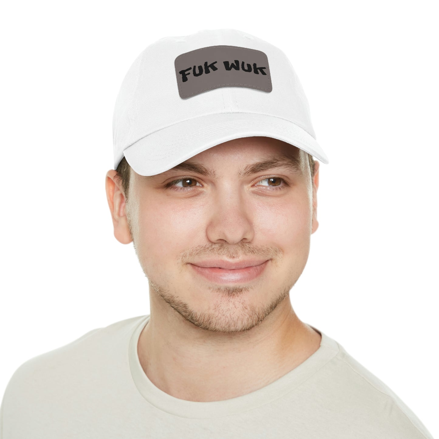 FUK-WUK Dad Hat with Leather Patch