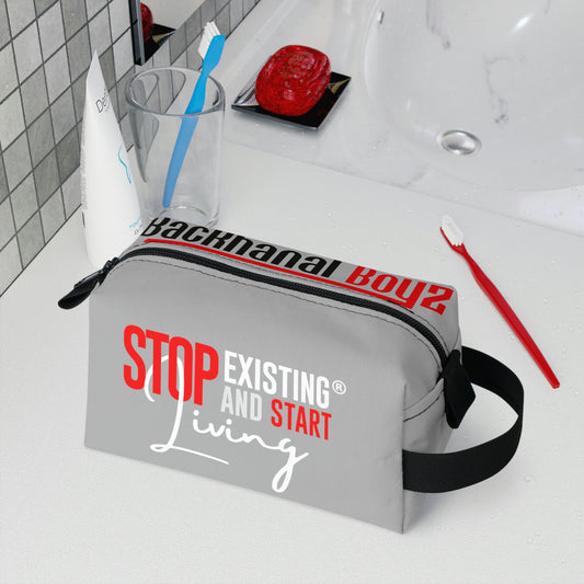 STOP EXISTING & START LIVING / BACKHANAL BOYZ Toiletry Bag