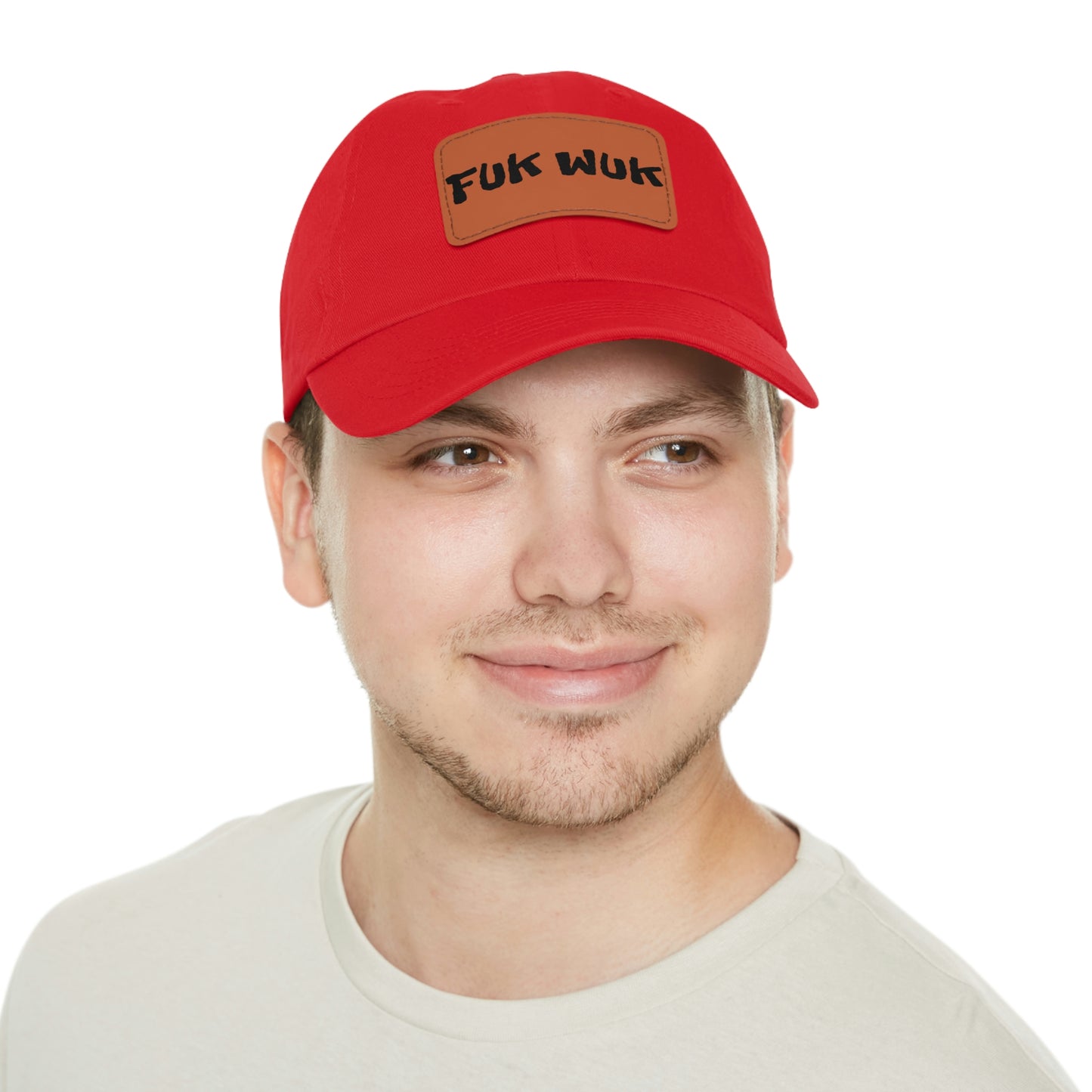 FUK-WUK Dad Hat with Leather Patch