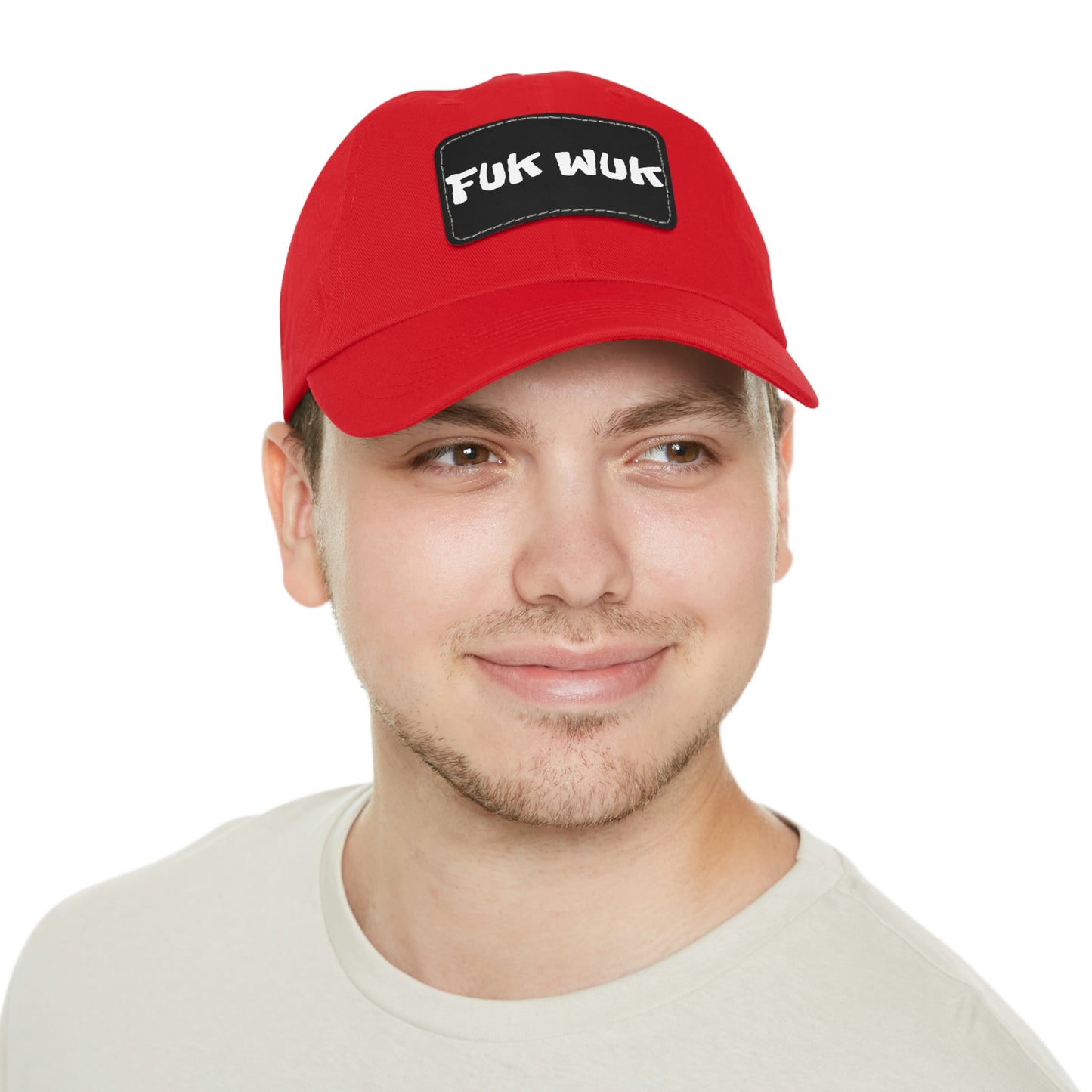 FUK-WUK Dad Hat with Leather Patch